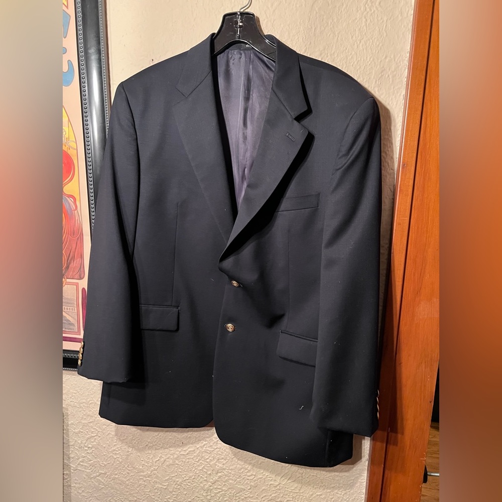 Chaps Sport Coat Navy Blue 46R Men’s
